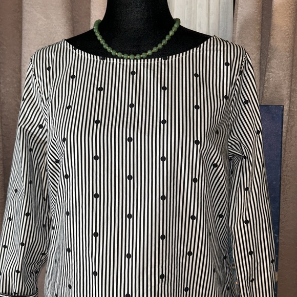 Talbots Size M Boat Neckline Blouse - Picture 2 of 11